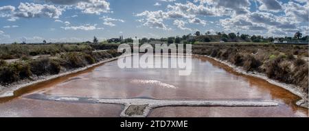 Salinas em Castro Marim - Portugal Stockfoto