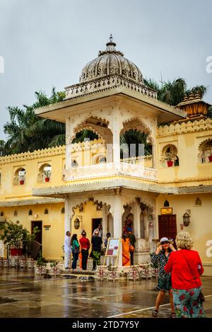 Udaipur Rajasthan India, 19. September 2023 Außen- und Landschaftsansicht des Jagmandir oder Jag Mandie in Udaipur Rajasthan India Stockfoto