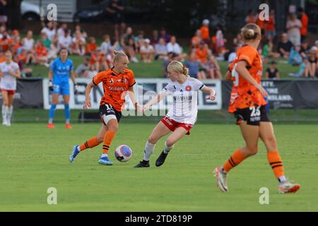 Perry Park, Queensland, Australien, 17. Dezember 2023: Tameka Yallop (11 Brisbane) im Spiel der Liberty A League zwischen Brisbane Roar FC und Western Sydney Wanderers FC im Perry Park, Brisbane, Australien. (Matthew Starling / SPP) Stockfoto