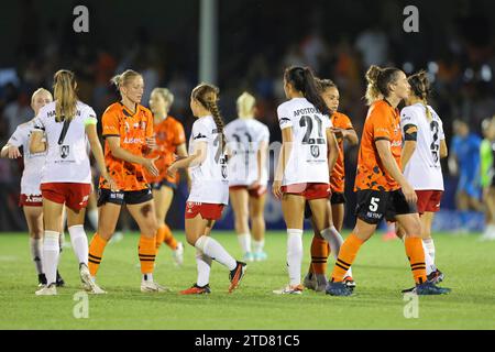 Perry Park, Queensland, Australien, 17. Dezember 2023: Action während des Spiels der Liberty A League zwischen Brisbane Roar FC und Western Sydney Wanderers FC im Perry Park, Brisbane, Australien. (Matthew Starling / SPP) Stockfoto