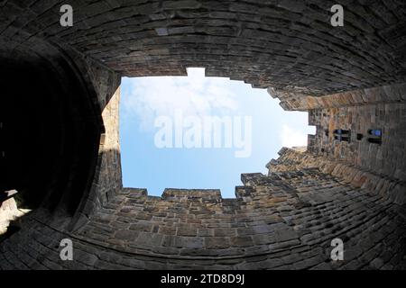 Barbican Gate. Eingangsportal zum Alnwick Castle, Northumberland, Großbritannien Stockfoto