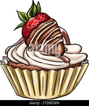 Buntes Essen für die Liebe verwandte Anlässe: Valentinstag, romantisches Datum, Digitaldruck, T-Shirt-Designs, Aufkleber, Taschenmuster und mehr. Stock Vektor