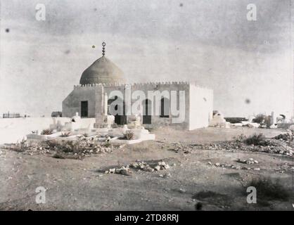 Dschidda, Arabien Eves Grab, Habitat, Architektur, Religion, Grabmal, Friedhof, Stele, Grabbau, Islam, religiöse Architektur, Arabien, Dschidda, Evas Grab, Djeddah, 13/04/1918 - 13/04/1918, Castelnau, Paul, 1918 - Naher Osten, Ägypten, Palästina, Chypre - Paul Castelnau (fotografischer Teil der Armee) - (9. Januar-6. Oktober), Autochrome, Foto, Glas, Autochrome, Foto, positiv, Horizontal, Format 9 x 12 cm Stockfoto