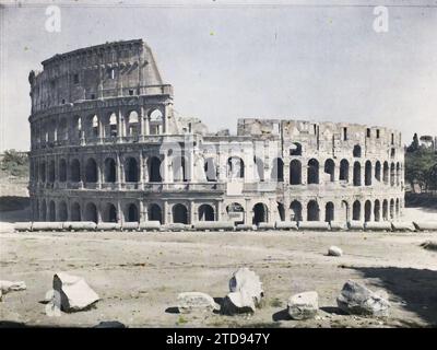 Rom, Italien Kolosseum, Übersicht, Habitat, Architektur, Kunst ...