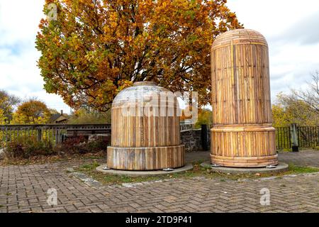 Industrielle Artefakte Barradell's Loft Park Cambridge Ontario Kanada. Stockfoto