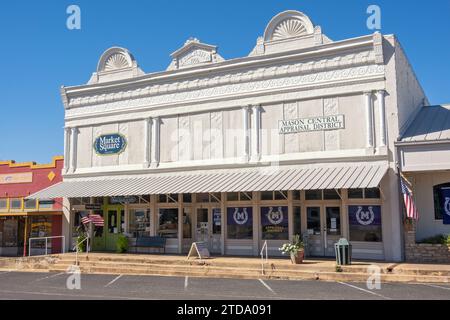 Texas, Hill Country, Mason County, Mason, Stadtzentrum, historische Gebäude Stockfoto