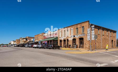 Texas, Hill Country, Mason County, Mason, Stadtzentrum, historische Gebäude Stockfoto