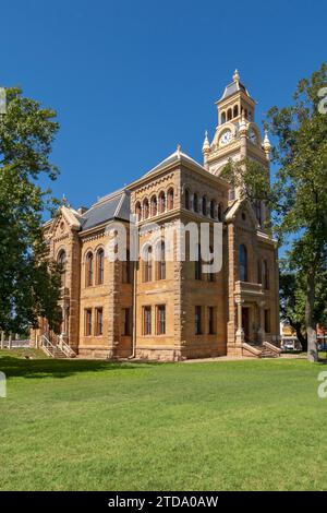 Texas, Hill Country, Llano County Courthouse wurde 1892 fertiggestellt Stockfoto