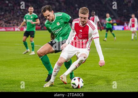 Amsterdam, Niederlande. Dezember 2023. AMSTERDAM, NIEDERLANDE - 17. DEZEMBER: Während des niederländischen Eredivisie-Spiels zwischen Ajax und PEC Zwolle in der Johan Cruijff Arena am 17. Dezember 2023 in Amsterdam, Niederlande. (Foto von Andre Weening/Orange Pictures) Credit: Orange Pics BV/Alamy Live News Stockfoto