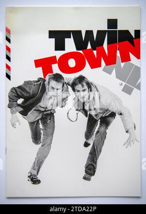 Titelseite der Werbeinformation für den Film Twin Town, eine Kriminalkomödie, die 1997 veröffentlicht wurde Stockfoto