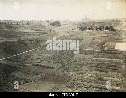 Amiens, Frankreich, Wirtschaft, Landwirtschaft, Viehzucht, Feld, Kleingarten, Frankreich, Amiens, Marktgarten, Amiens, 06.05/1912 - 06.05.1912, Léon, Auguste, Fotograf, 1912 - Somme - Auguste Léon - (6. Mai bis 8. Juni), Autochrome, Foto, Glas, Autochrome, Foto, positiv Stockfoto