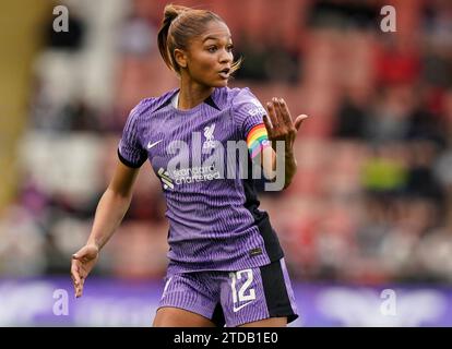 Leigh, Großbritannien. Dezember 2023. Taylor Hinds aus Liverpool während des FA Women's Super League Spiels im Leigh Sports Village, Leigh. Der Bildnachweis sollte lauten: Andrew Yates/Sportimage Credit: Sportimage Ltd/Alamy Live News Stockfoto