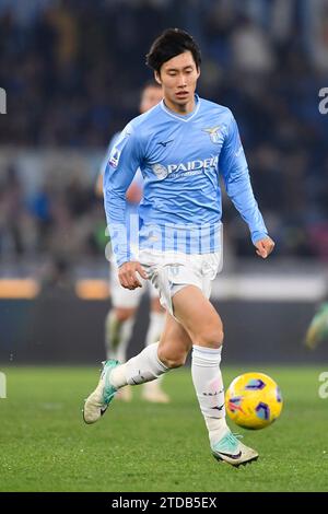 Rom, Italien. Dezember 2023. Daichi Kamada von der SS Lazio während des Fußballspiels der Serie A zwischen der SS Lazio und dem FC Internazionale im Olimpico-Stadion in Rom (Italien) am 17. Dezember 2023. Quelle: Insidefoto di andrea staccioli/Alamy Live News Stockfoto