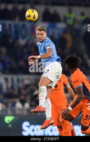 Rom, Italien. Dezember 2023. Ciro immobile der SS Lazio während des Fußballspiels der Serie A zwischen der SS Lazio und dem FC Internazionale im Olimpico-Stadion in Rom (Italien) am 17. Dezember 2023. Quelle: Insidefoto di andrea staccioli/Alamy Live News Stockfoto