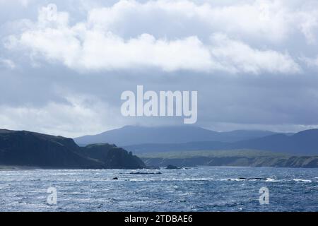 Blick über die White Strand Bay. County Donegal, Irland. Stockfoto