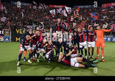 Bologna, Italien. 17. Dezember 2023. Letzte Freude (Bologna) beim italienischen Spiel der Serie A zwischen Bologna 2-0 Roma im Renato Dall Ara Stadion am 17. Dezember 2023 in Bologna, Italien. Quelle: Maurizio Borsari/AFLO/Alamy Live News Stockfoto