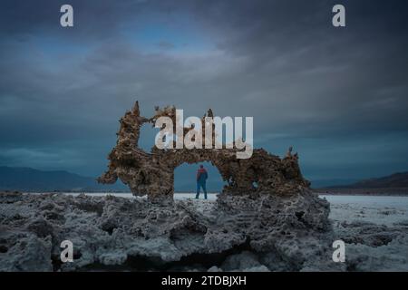 Bad Water Basin, Death Valley, Kalifornien. Stockfoto