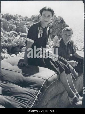 12/31/1929. Ein Bild von Wallis Simpson mit Eduard VIII Quelle: Album/Archivo ABC Stockfoto
