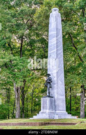 Das Confederate Memorial im Fort Donelson National Battlefield in Dover, Tennessee. Stockfoto