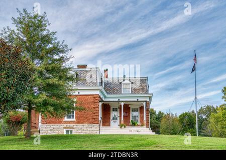 Hauptquartier des Fort Donelson National Cemetery in Dover, Tennessee. Stockfoto