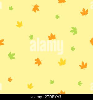 Der Herbst hinterlässt ein nahtloses Dekor Stock Vektor