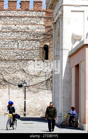 04/13/2008. Alcalá de Henares. Madrid. Blick auf die Wände. Foto: Von St. Bernhard. Archdc. Quelle: Album / Archivo ABC / Eduardo San Bernardo Stockfoto