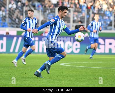 Karlsruhe, Deutschland. Dezember 2023. Fußball: Bundesliga 2, Karlsruher SC - SV Elversberg, Spieltag 17, BBBank Wildpark. Lars Stindl aus Karlsruhe. Quelle: Uli Deck/dpa/Alamy Live News Stockfoto