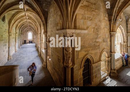 claustro, construido entre 1317 y 1340, estilo Gótico, catedral de Evora, Basílica Sé Catedral de Nossa Senhora da Assunção, Evora, Alentejo, Portuga Stockfoto