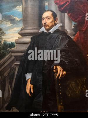 Retrato de hombre, anton Van Dyck, Flandes, 1620-1621, Fundación Calouste Gulbenkian, («Fundação Calouste Gulbenkian»), Lisboa, Portugal Stockfoto