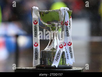 Glasgow, Großbritannien. Dezember 2023. Der Ligapokal während des Scottish League Cup Spiels im Hampden Park, Glasgow. Der Bildnachweis sollte lauten: Neil Hanna/Sportimage Credit: Sportimage Ltd/Alamy Live News Stockfoto