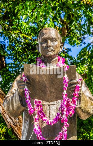 Dr. Sun Yat-Sen Statue Chinatown Honolulu Oahu Hawaii Stockfoto