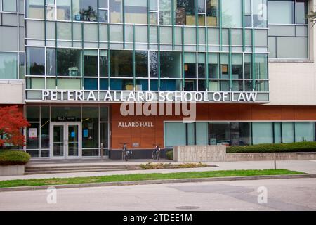 Vancouver, Kanada – September 3,2021: Ansicht der Peter A Allard School of Law in UBC Stockfoto