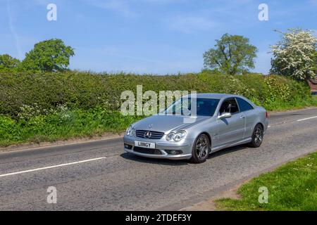 MK2 Mercedes CLK. C209/A209 Mercedes-Benz CLK-Klasse zweite Generation der Mercedes-Benz CLK-Klasse von mittelgroßen/kompakten Executive-Coupés, die zwischen 2001 und 2009 hergestellt wurden. Stockfoto