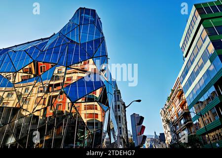 Bilbao Biscaya Spanien. Dpto. Sanidad Ledo Arteche. Modernes Gebäude Stockfoto