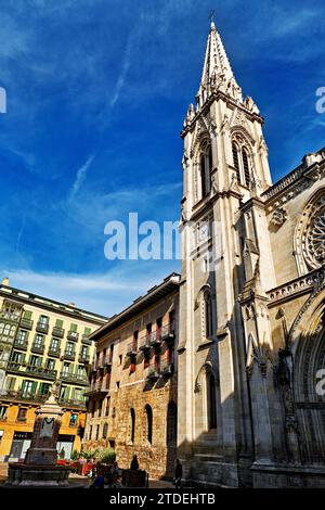 Bilbao Biscaya Spanien. Die Kathedrale Stockfoto