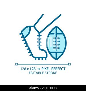 Hellblaues Symbol für den Kickoff Stock Vektor