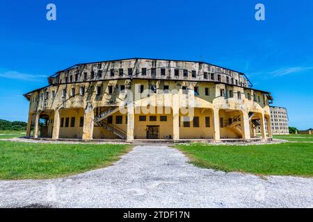 Presidio Modelo, Modellgefängnis mit Panopticon-Design, Isla de la Juventud (Insel der Jugend), Kuba, Westindien, Mittelamerika Stockfoto