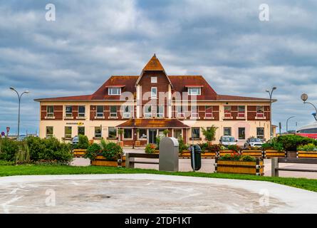 Altes Postamt, St.. Pierre, territoriale Kollektivität von Saint-Pierre und Miquelon, Übersee-Kollektivität von Frankreich, Nordamerika Stockfoto