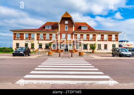 Altes Postamt, St.. Pierre, territoriale Kollektivität von Saint-Pierre und Miquelon, Übersee-Kollektivität von Frankreich, Nordamerika Stockfoto