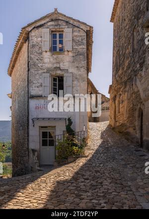 Lacoste Boulangerie, alte Bäckerei, Lacoste, Vaucluse, Provence-Alpes-Cote d'Azur, Frankreich, Europa Stockfoto