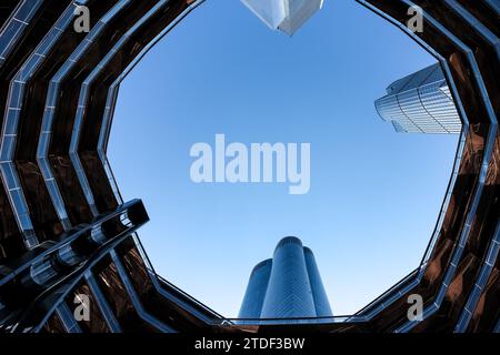 Architektonische Details des Schiffes, eine Besucherattraktion des Hudson Yards Redevelopment Project, Manhattan, New York City, USA Stockfoto