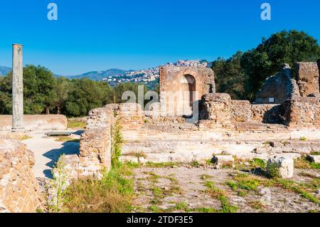 Palast, Hadriansvilla, UNESCO-Weltkulturerbe, Tivoli, Provinz Rom, Latium (Latium), Italien, Europa Stockfoto