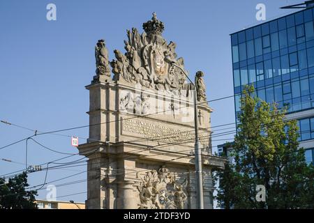 Berliner Tor, Brama Portowa, Stettin, Woiwodschaft Westpommern, Polen Stockfoto