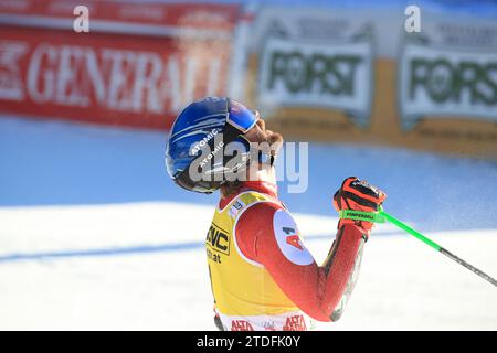 Alta Badia, Südtirol, Italien. Dezember 2023. Audi FIS Ski World Cup, Riesenslalom Tag 2; Marco Schwarz (AUT) Credit: Action Plus Sports/Alamy Live News Stockfoto