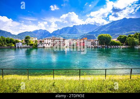 Malerischer Blick auf den Comer See, Comer See in der Lombardei in Italien Stockfoto