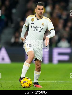 Madrid, Spanien. Dezember 2023. Dani Ceballos von Real Madrid CF spielte während des La-Liga-Spiels zwischen Real Madrid und Villarreal CF am 17. Dezember 2023 im Santiago Bernabeu Stadion in Madrid, Spanien. (Foto: Cesar Cebolla/PRESSINPHOTO) Credit: PRESSINPHOTO SPORTS AGENCY/Alamy Live News Stockfoto