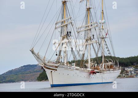 Statsraad Lemkuhl, ein Segelschiff mit drei Masten Stockfoto