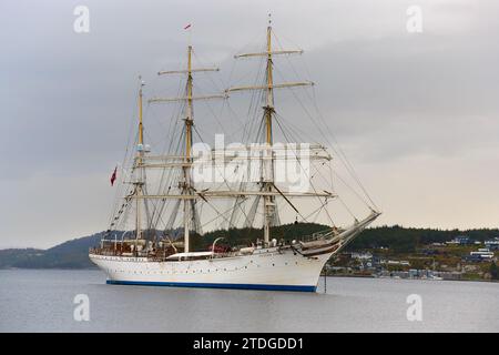 Statsraad Lemkuhl, ein Segelschiff mit drei Masten Stockfoto