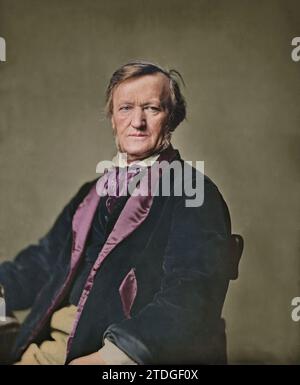 Porträt von Richard Wagner. Jahr: c. 1873 - 1883. Von Franz Hanfstaengl. Stockfoto