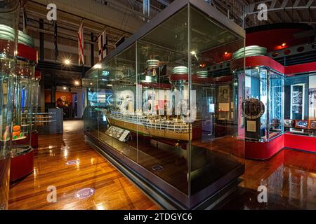 Das Australian National Maritime Museum (ANMM) ist ein staatlich betriebenes Meeresmuseum in Darling Harbour, Sydney, NSW, Australien Stockfoto
